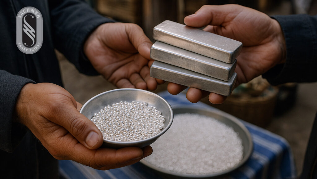مقایسه جاهای خرید معتبر نقره در شیراز
