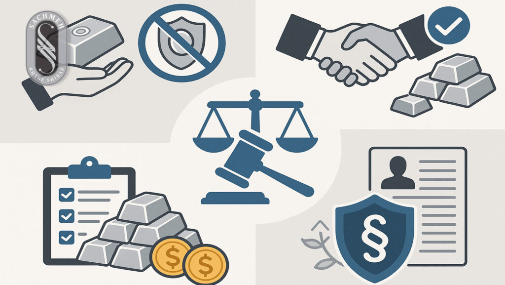 قوانین و مجوزهای خرید و فروش نقره در ایران