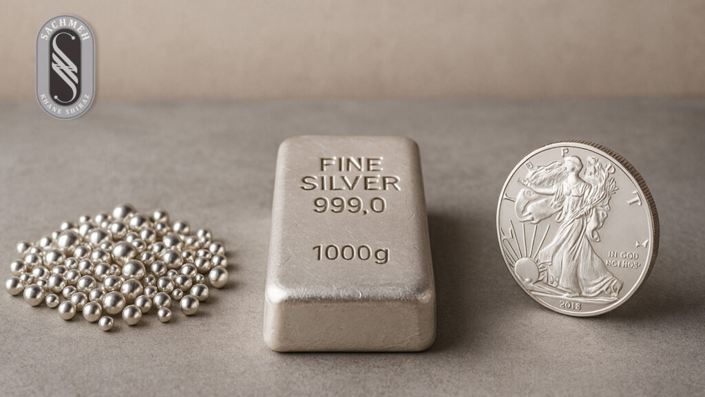 مقایسه ساچمه، شمش و سکه نقره برای سرمایه‌گذاری خرد