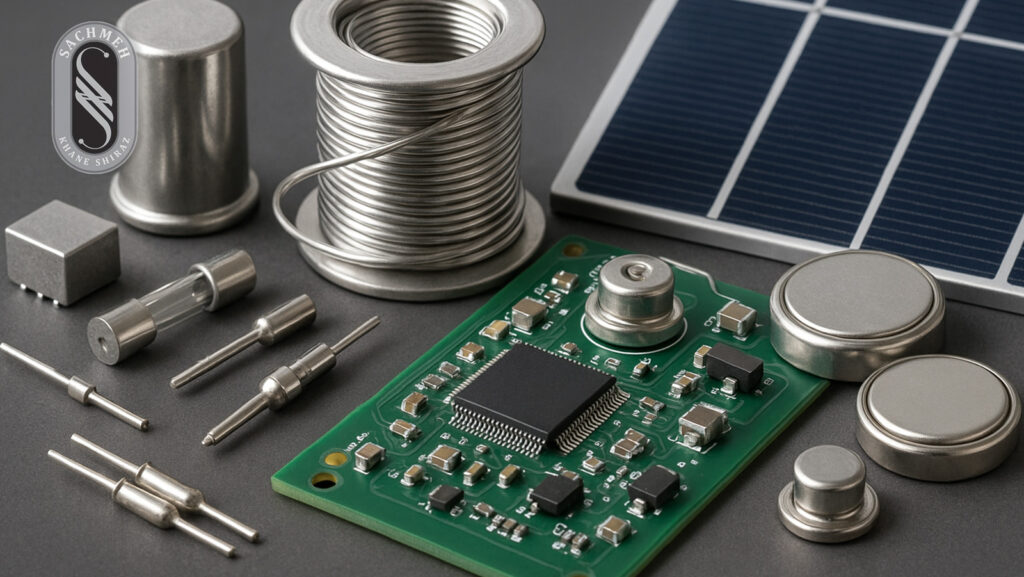 نقره و کاربرد آن در صنایع مدرن (الکترونیک، باتری، انرژی خورشیدی)