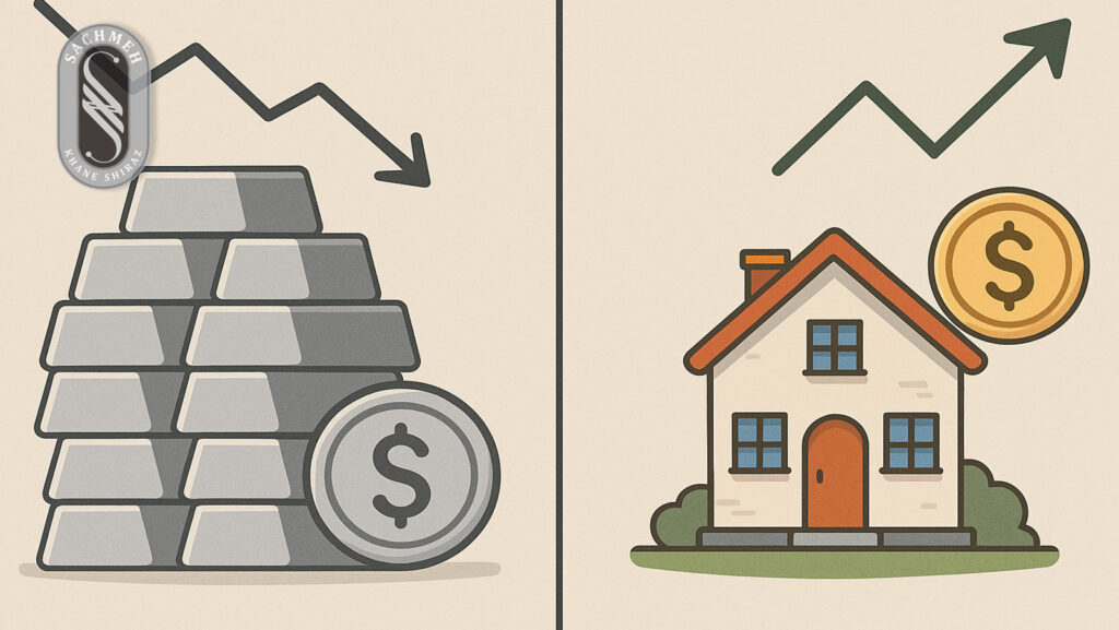 مزایا و معایب سرمایه‌گذاری بلندمدت روی نقره در مقایسه با ملک