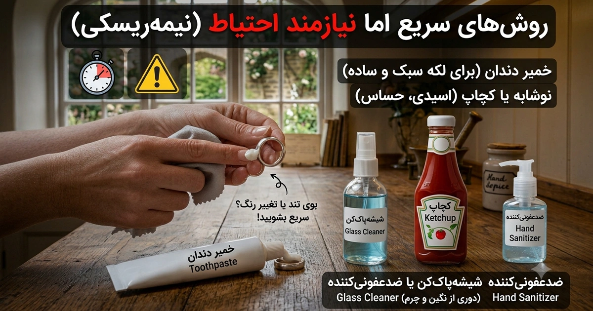 دسته سوم: روش‌های سریع اما نیازمند احتیاط (نیمه‌ریسکی)